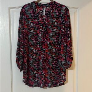 Multicolor Abstract Print Blouse